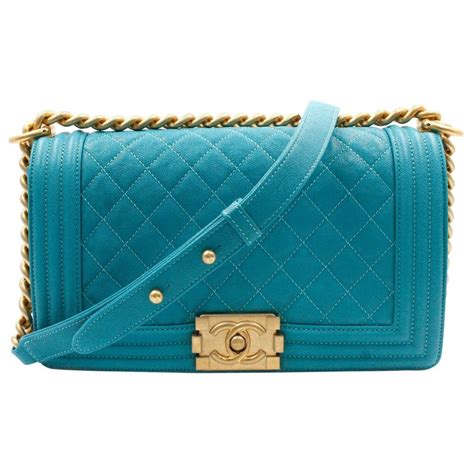 chanel boy bag turquoise|chanel bags for boys.